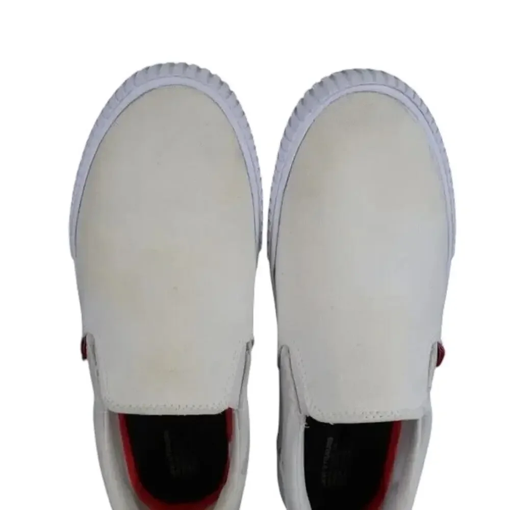 Levis Shoes Mens 9.5 Sneakers Lance Slip On Trainer Casual White Lifestyle Flat